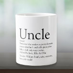 Die besten aller Zeiten - Modernes Schwarz und Wei Jumbo-Tasse<br><div class="desc">Personalisieren Sie Ihre speziellen,  beliebten Onkel oder Funktionen,  um ein einzigartiges Geschenk zu schaffen. Eine perfekte Art,  ihm zu zeigen,  wie phantastisch er jeden Tag ist. Entwickelt von Thisisnotme©</div>