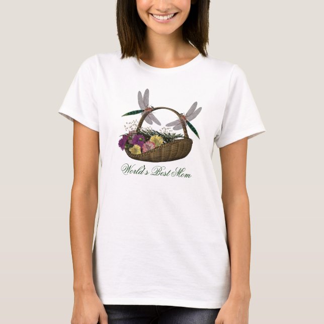 Die besten Blume der Mama T-Shirt (Vorderseite)