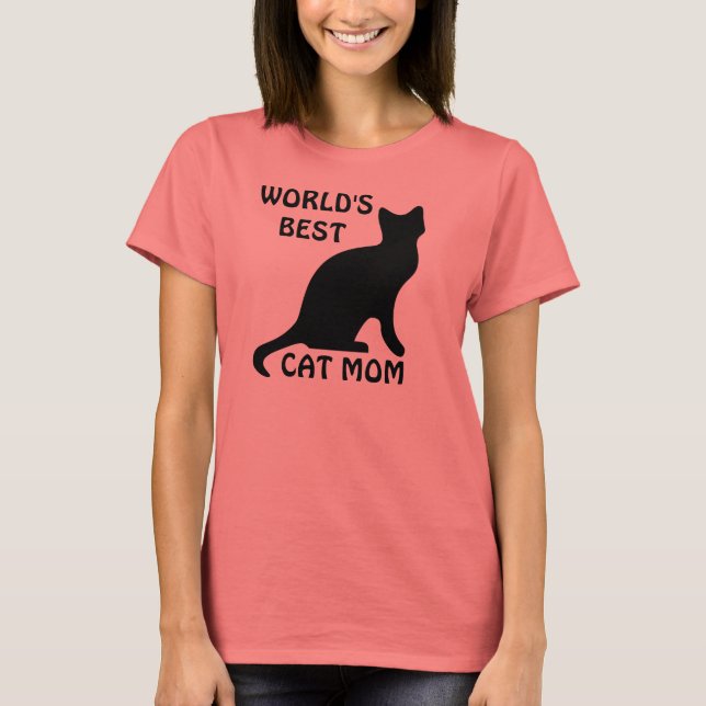 Die besten Cat Mama T - Shirt der Welt (Vorderseite)