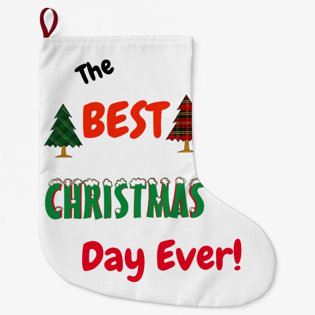 Die besten CHRISTMAS aller Zeiten! Großer Weihnachtsstrumpf (Vorderseite)