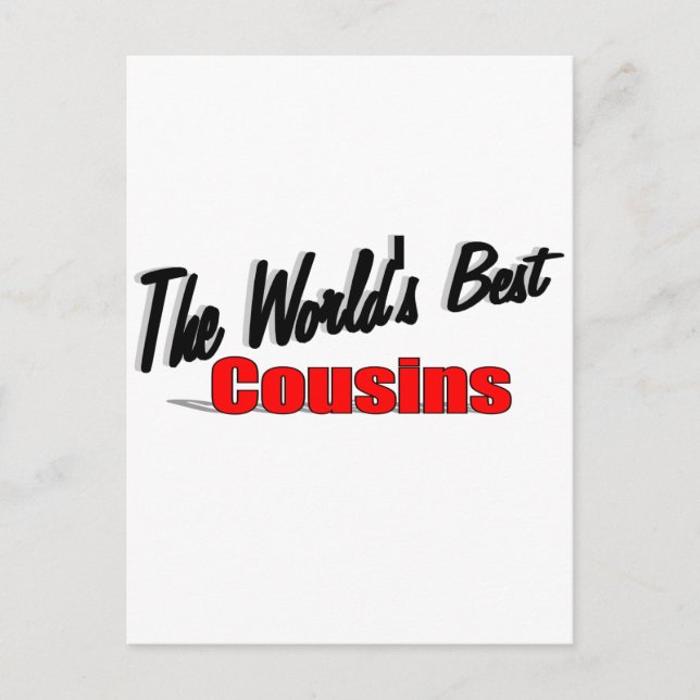 Die besten Cousins der Welt Postkarte (Vorderseite)