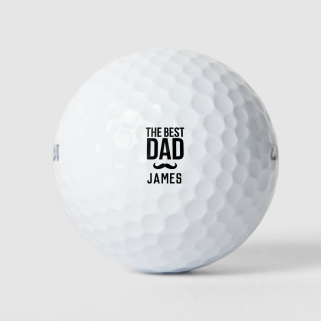 Die besten Dad benutzerdefinierte Name Golfbälle (Vorderseite)