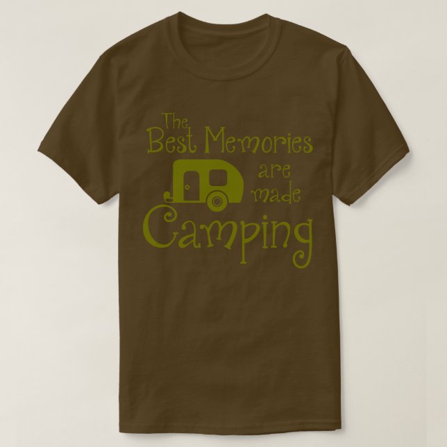 Die besten Erinnerungen sind Camping T-Shirt (Design vorne)
