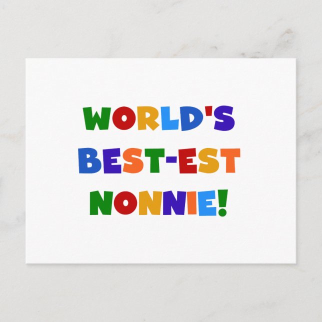 Die besten Farben der Welt für Nonnie Bright Postkarte (Vorderseite)