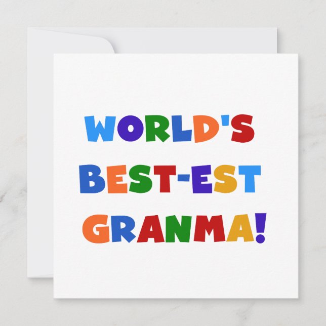 Die besten Farben für Granma weltweit (Vorderseite)