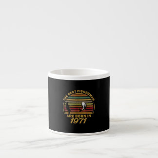 Die besten Fischer sind 1971 Geboren 50. Geburtsta Espressotasse