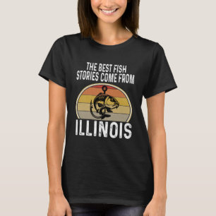 Die besten Fischgeschichten stammen von Illinois F T-Shirt