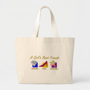 Die besten Freund-Taschen-Tasche des Mädchens Jumbo Stoffbeutel