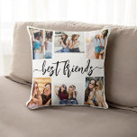 Die besten Freunde 6 Fotocollage Keepake Kissen<br><div class="desc">Feiern Sie die Freundschaft mit den besten Freunden 6 Foto Collage Keepake Kissen werfen. Dieses personalisierte Kissen besticht durch eine wunderschön gestaltete Collage aus sechs hochgeschätzten Fotos, die unvergessliche Momente mit Ihren besten Freunden erleben. Es ist aus hochwertigen Materialien gefertigt und verleiht jedem Raum eine stilvolle und gefühlvolle Touch, die...</div>