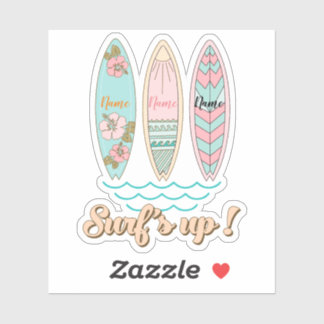 Die besten Freunde beim Surfen Aufkleber