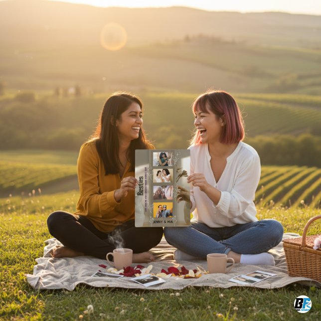 Die besten Freunde | Bestie Foto Collage Fotoplatte (Von Creator hochgeladen)