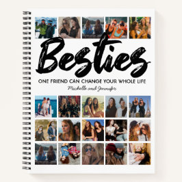 Die besten Freunde | Besties Foto Collage Notebook Notizbuch
