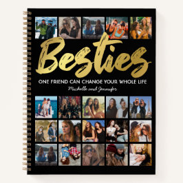 Die besten Freunde | Besties Foto Collage Notebook Notizbuch