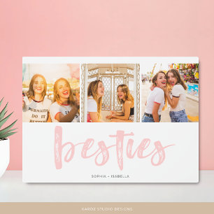 Die besten Freunde Besties Foto Collage Plaque Fotoplatte