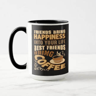 Die besten Freunde bringen Kaffee zum sonnigen Kaf Tasse