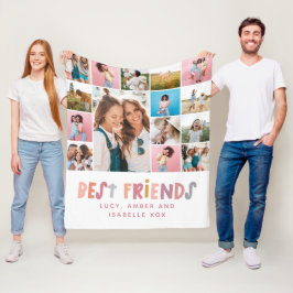 Die besten Freunde bunt 15 Foto modern minimalisti Fleecedecke