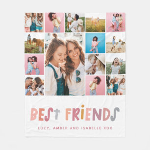 Die besten Freunde bunt 16 Foto modern minimalisti Fleecedecke