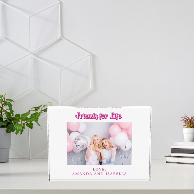 Die besten Freunde der weißen rosa BESTE FREUNDIN  Fotoblock (Von Creator hochgeladen)