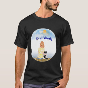 Die besten Freunde eines Mädchens und ihres Papill T-Shirt