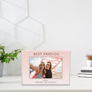 Die besten Freunde erröten Rose Gold BESTE FREUNDI Fotoblock