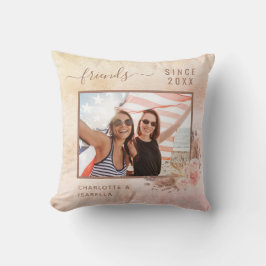 Die besten Freunde Foto ernennt Pampas Gras Rose G Kissen