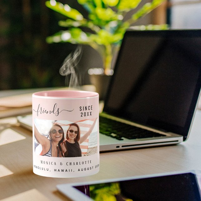 Die besten Freunde Foto rot pink Tasse (Von Creator hochgeladen)