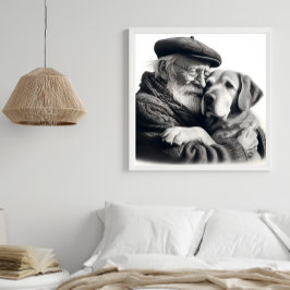 Die besten Freunde für immer Ältere Gentleman und  Fotodruck