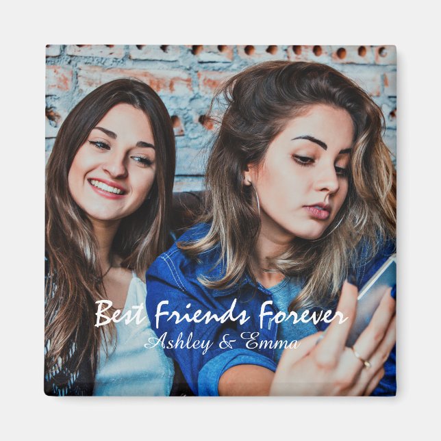 Die besten Freunde für immer Benutzerdefiniertes F Magnet (Vorne)
