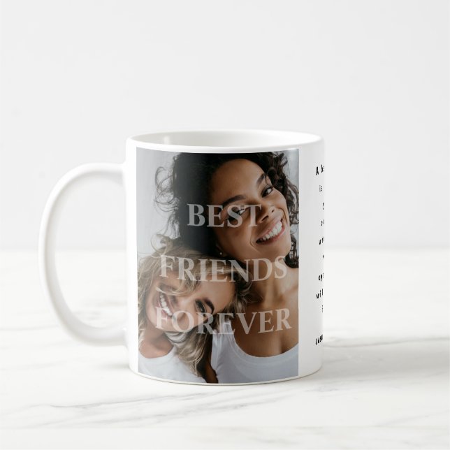 Die besten Freunde für immer BESTE FREUNDIN Freund Kaffeetasse (Links)