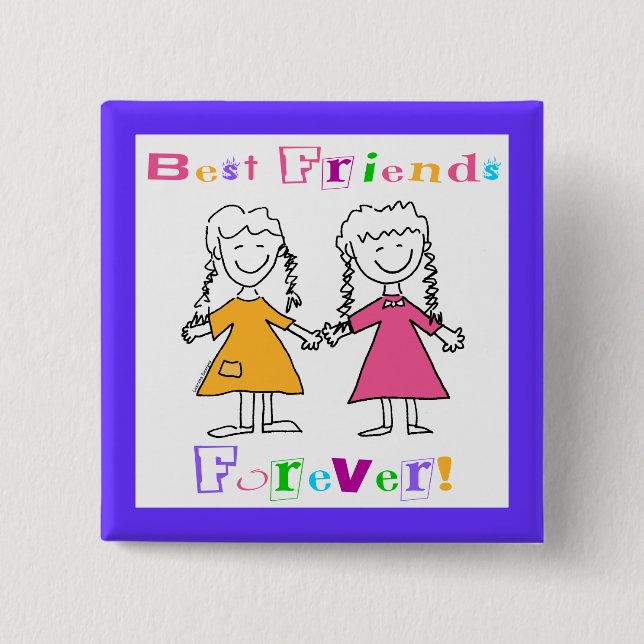 Die besten Freunde für immer BESTE FREUNDIN Gesche Button (Vorderseite)