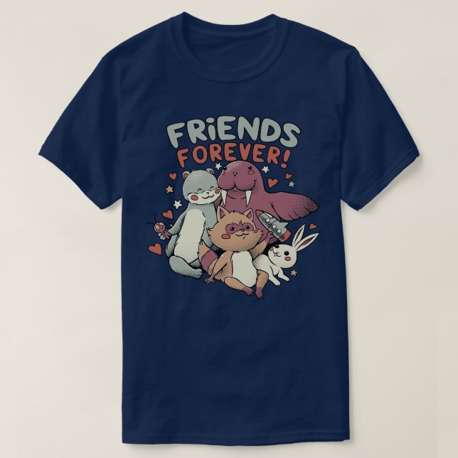 Die besten Freunde für immer Dunkel von Tobe Fonse T-Shirt (Design vorne)