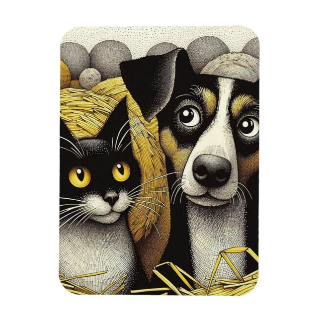 Die besten Freunde für immer: Ein angenehm ansprec Magnet (Vertikal)