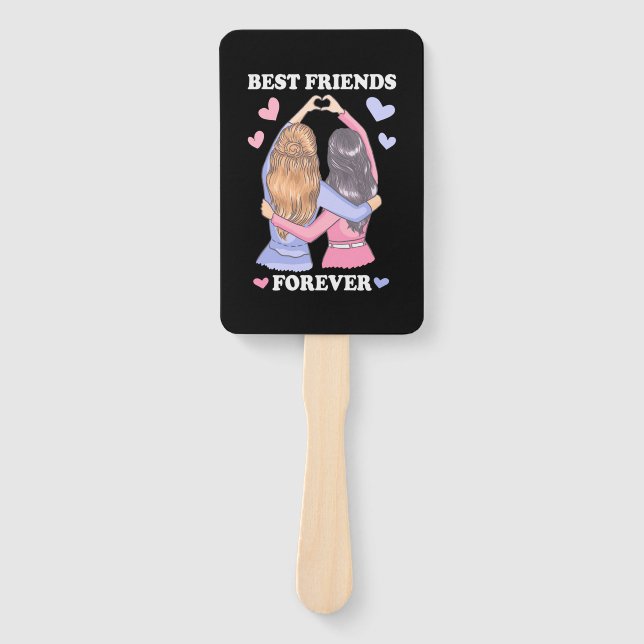 Die besten Freunde für immer Fächer (Vorderseite)
