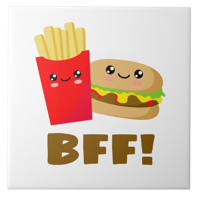 Die besten Freunde für immer Fliese (Vorderseite)