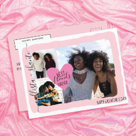 Die besten Freunde für immer Fotomaterial Galentin Feiertagspostkarte