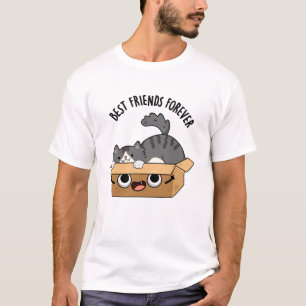 Die besten Freunde für immer Funny Cat and Box Puf T-Shirt