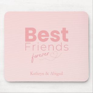 Die besten Freunde für immer Individuelle Name Mousepad