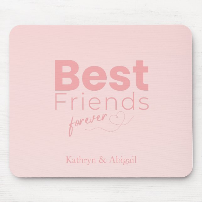 Die besten Freunde für immer Individuelle Name Mousepad (Vorne)