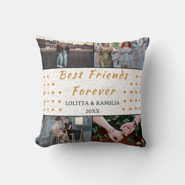 Die besten Freunde für immer individuelles Foto Co Kissen (Vorderseite)