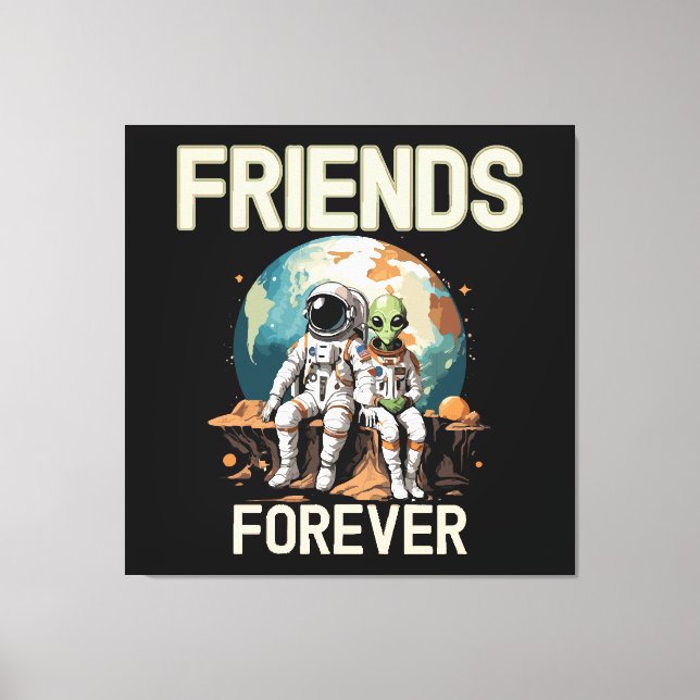 Die besten Freunde für immer Leinwanddruck (Vorderseite)