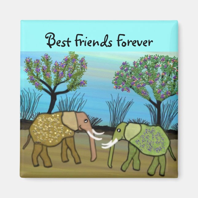 Die besten Freunde für immer Magnet (Vorne)
