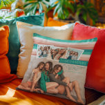 Die besten Freunde für immer | Moderne Streifen BE Kissen<br><div class="desc">Ein großartiges Geschenk für Ihre Geschenke. 4 Foto Collage, moderne Schriftart und trendige sommerliche Strandstreifen vereinen sich in diesem fröhlichen und unterhaltsamen Design. Fügen Sie diesem Design Ihre benutzerdefinierte Formulierung hinzu, indem Sie die "Diese Vorlage bearbeiten"-Felder auf der rechten Seite des Elements verwenden, oder klicken Sie auf die blaue Schaltfläche...</div>