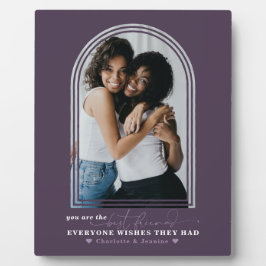 Die besten Freunde für immer | Modernes, einfaches Fotoplatte