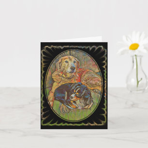 Die besten Freunde für immer - Niedliche Hundefreu Karte