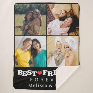 Die besten Freunde für immer niedlichen 4 Fotos Co Sherpadecke