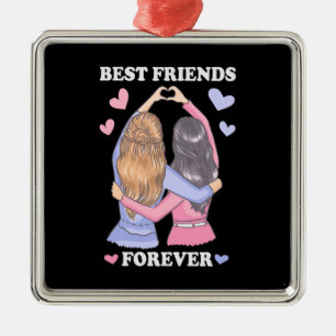 Die besten Freunde für immer Ornament Aus Metall