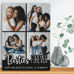 Die besten Freunde für immer Personalisiert 4 Foto Fotoplatte<br><div class="desc">Feiern Sie Ihre beste Freundin und Freundschaft mit einem maßgeschneiderten Foto Collage besten Freunde Notebook. Ob Geburtstag, Weihnachten oder Freundschaft, dieses beste Freundesheft zu geben, ist ein wunderbares Geschenk, das noch viele Jahre lang ein Schatz sein wird. Personalisiert mit 4 Ihrer Lieblings-Freund Fotos und Namen. COPYRIGHT © 2020 Judy Burrows,...</div>
