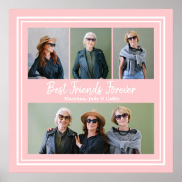 Die besten Freunde für immer Personalisiertes Foto Poster