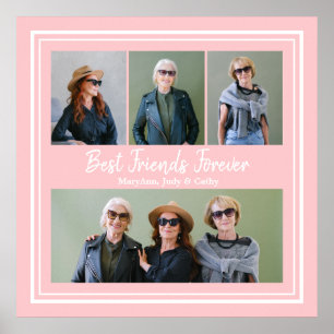 Die besten Freunde für immer Personalisiertes Foto Poster