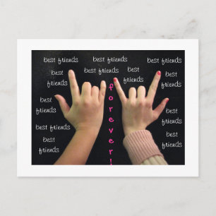 Die besten Freunde für immer! Postkarte